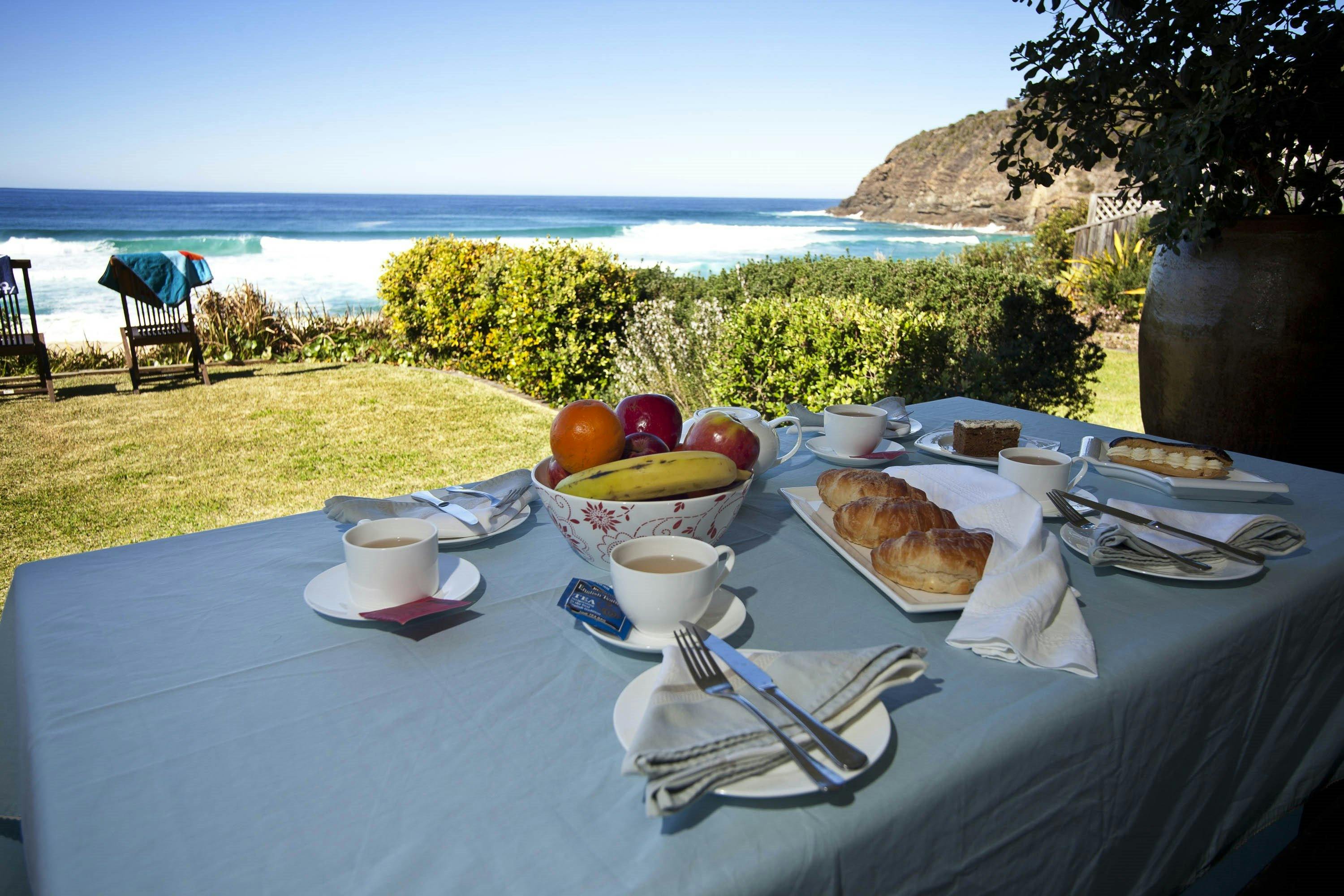Enjoy the view from the covered veranda.