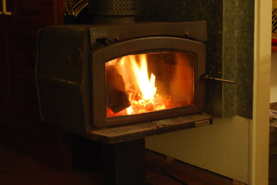 Each cabin has a slow combustion stove