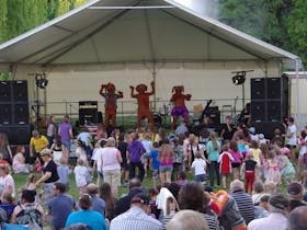 Hounddogs performing at Sapphire City Festival