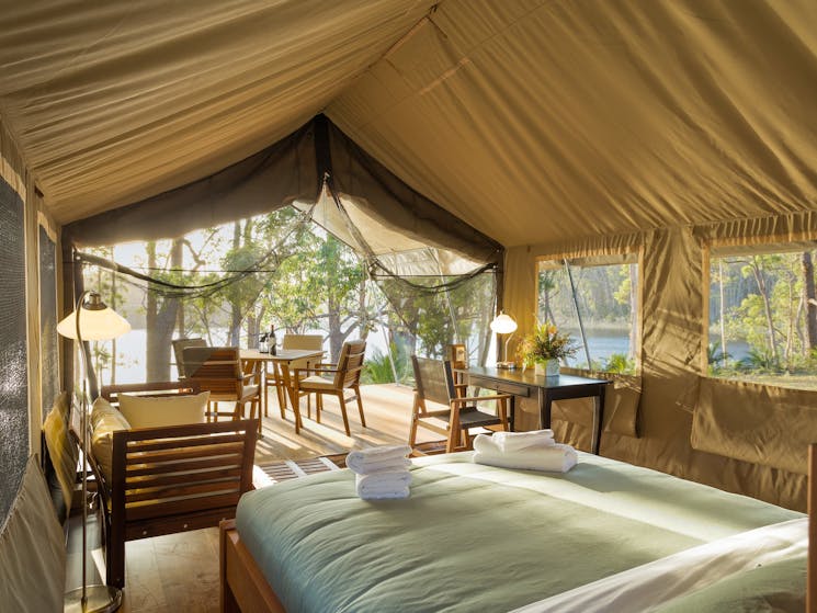 Tanja Lagoon Camp Safari Tent Room