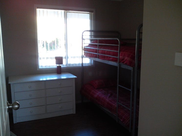 Single bunk beds.
