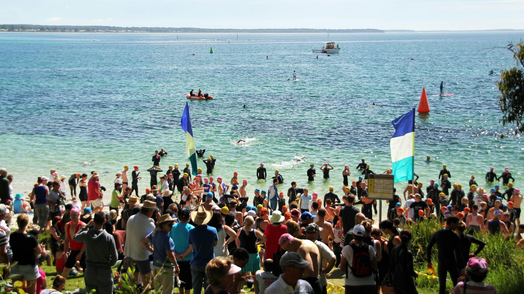 The amazing swim leg in Jervis Bay
