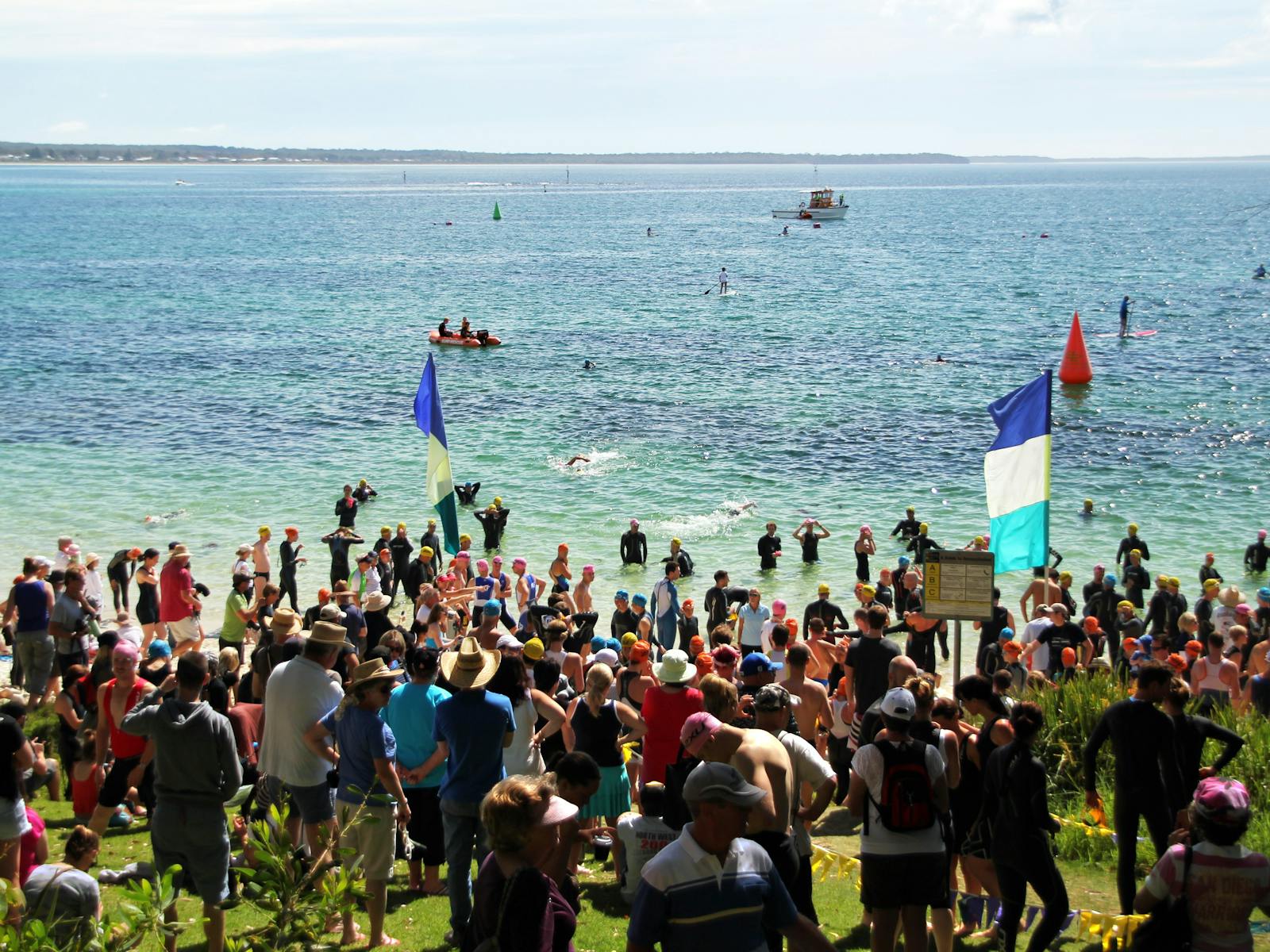 The amazing swim leg in Jervis Bay