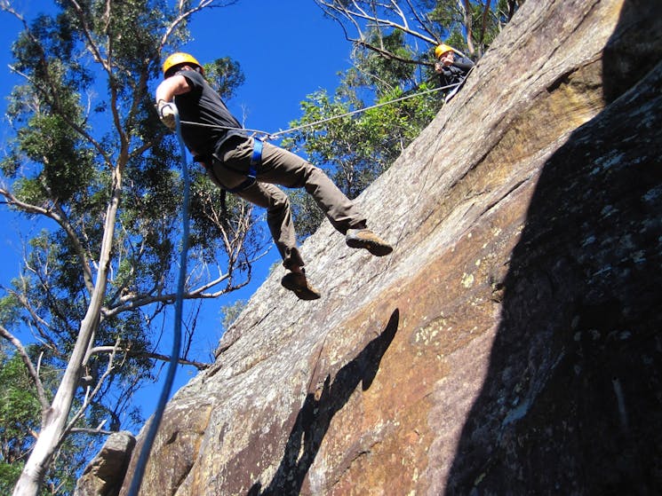 Abseiling Descent at Glenworth Valley