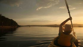 Sunset fun Region X sea kayaking