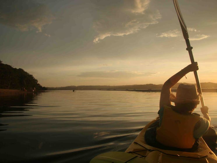 Sunset fun Region X sea kayaking