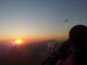 Sunset while gliding