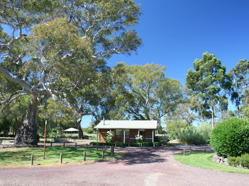 Fully self-contained 'log cottages'