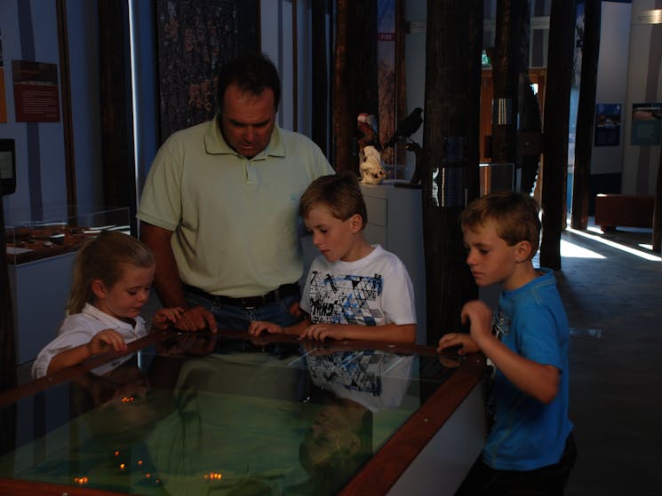 Visitors inside the Discovery Centre 
