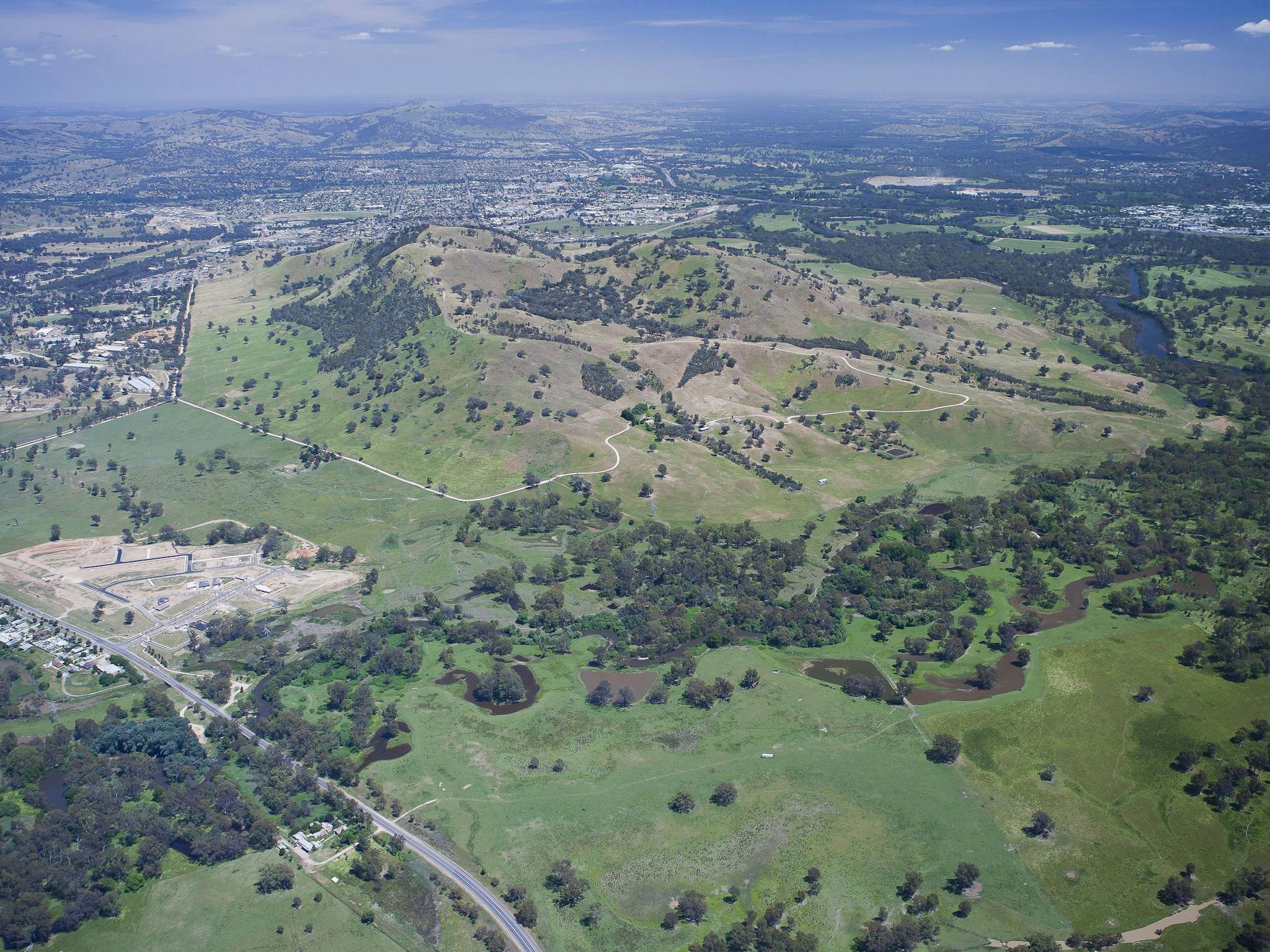 Aerial of Huon Hill