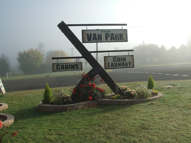 Walcha Caravan Park entrance