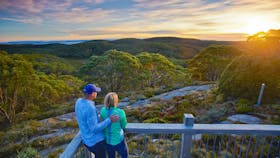 Hiking the Mt Baw Baw Summit Walk in the Baw Baw National Park, Gippsland, Victoria, Australia