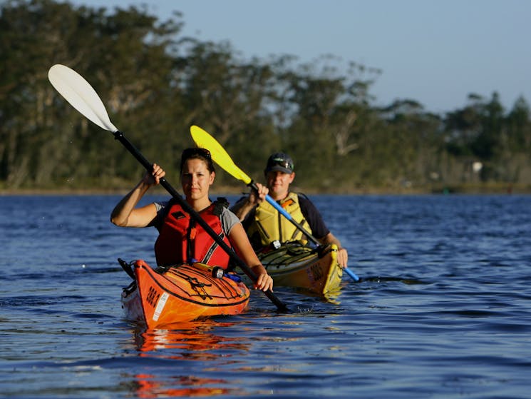 Experience the magic of paddling into the twilight