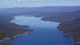 Lake in Blue Mountains from lookout