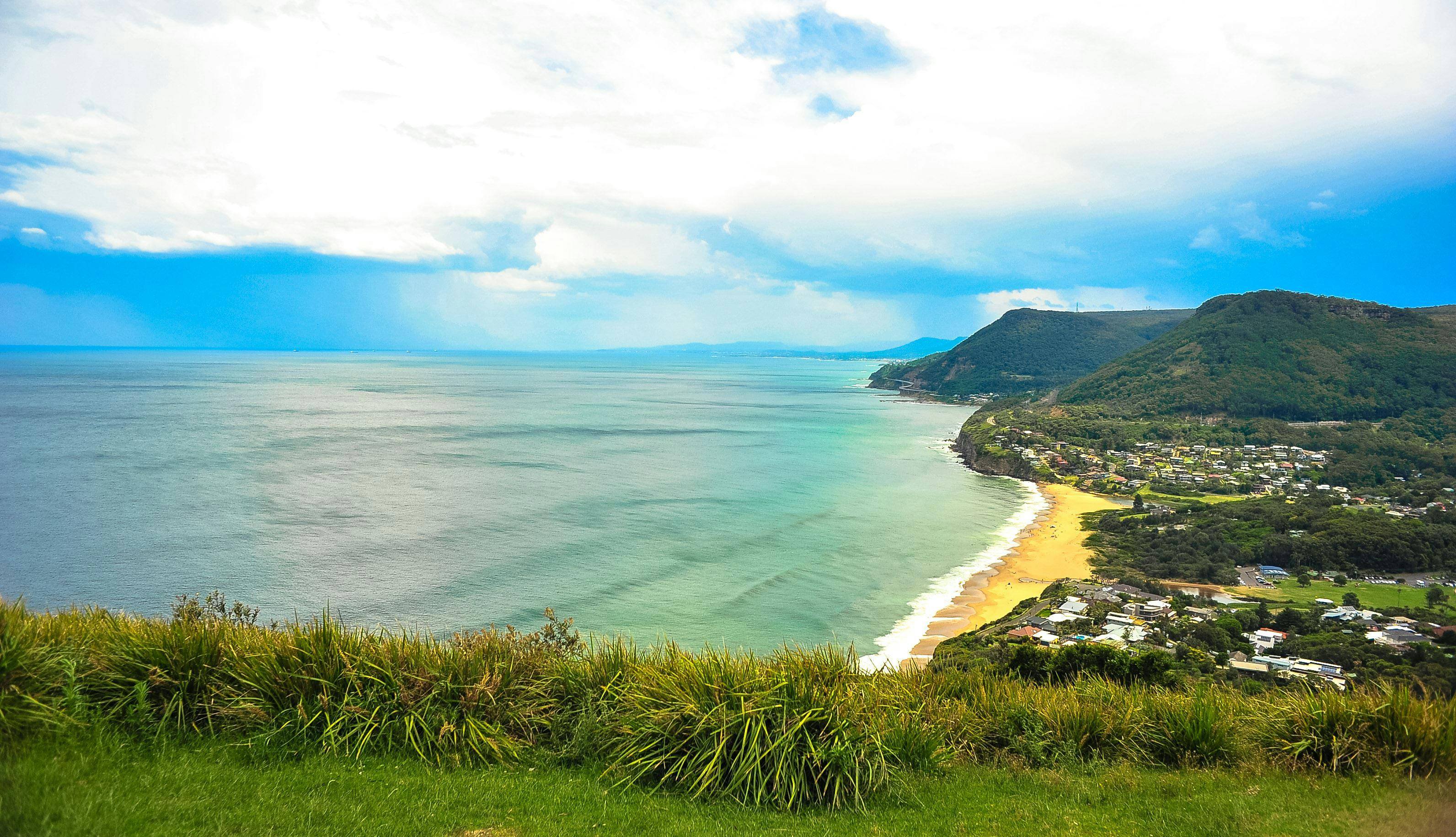 ニューサウスウェールズ州スタンウェルパークのボールドヒルからの眺め