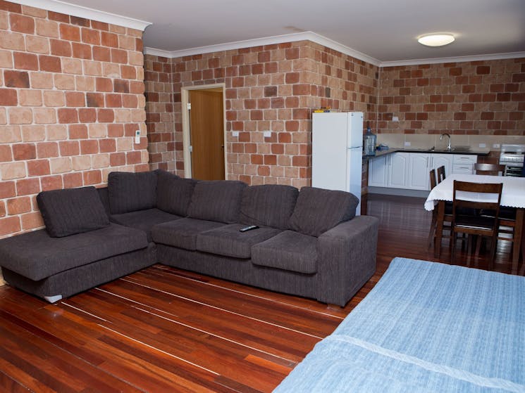 Southern Two Bedroom Apartment - lounge, dining & kitchen