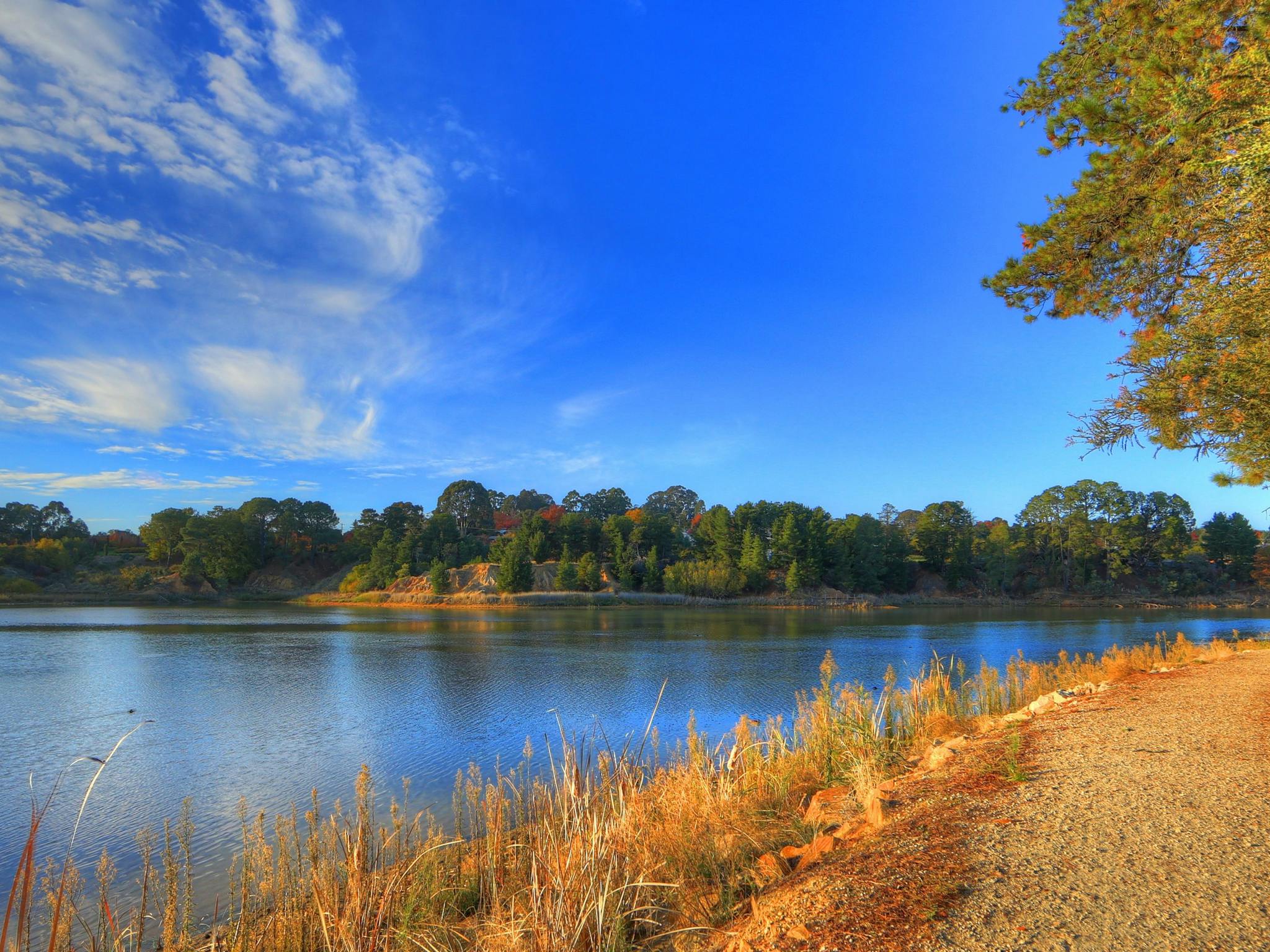 View From the Lake to the House