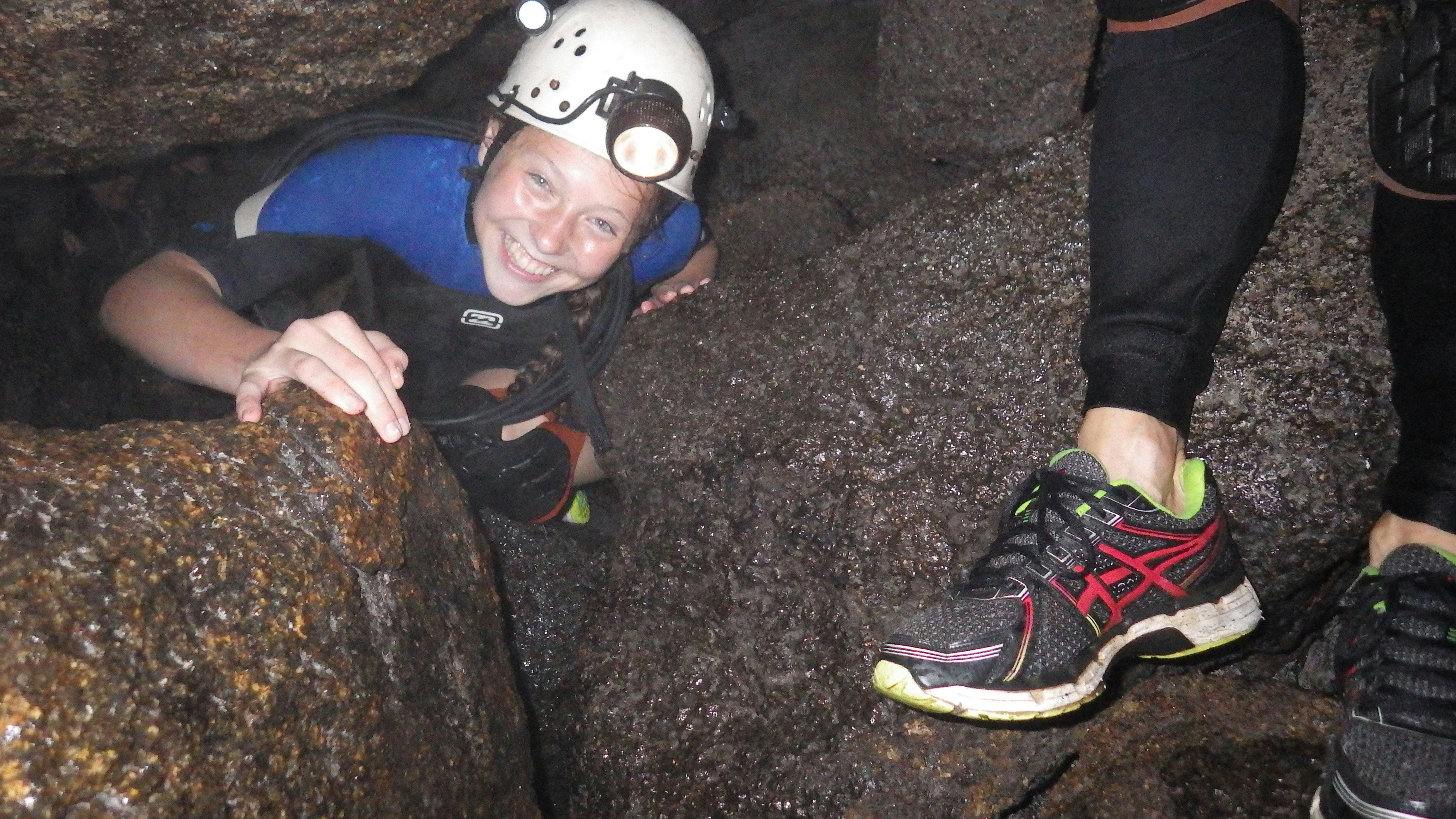 Caving through The Underground River