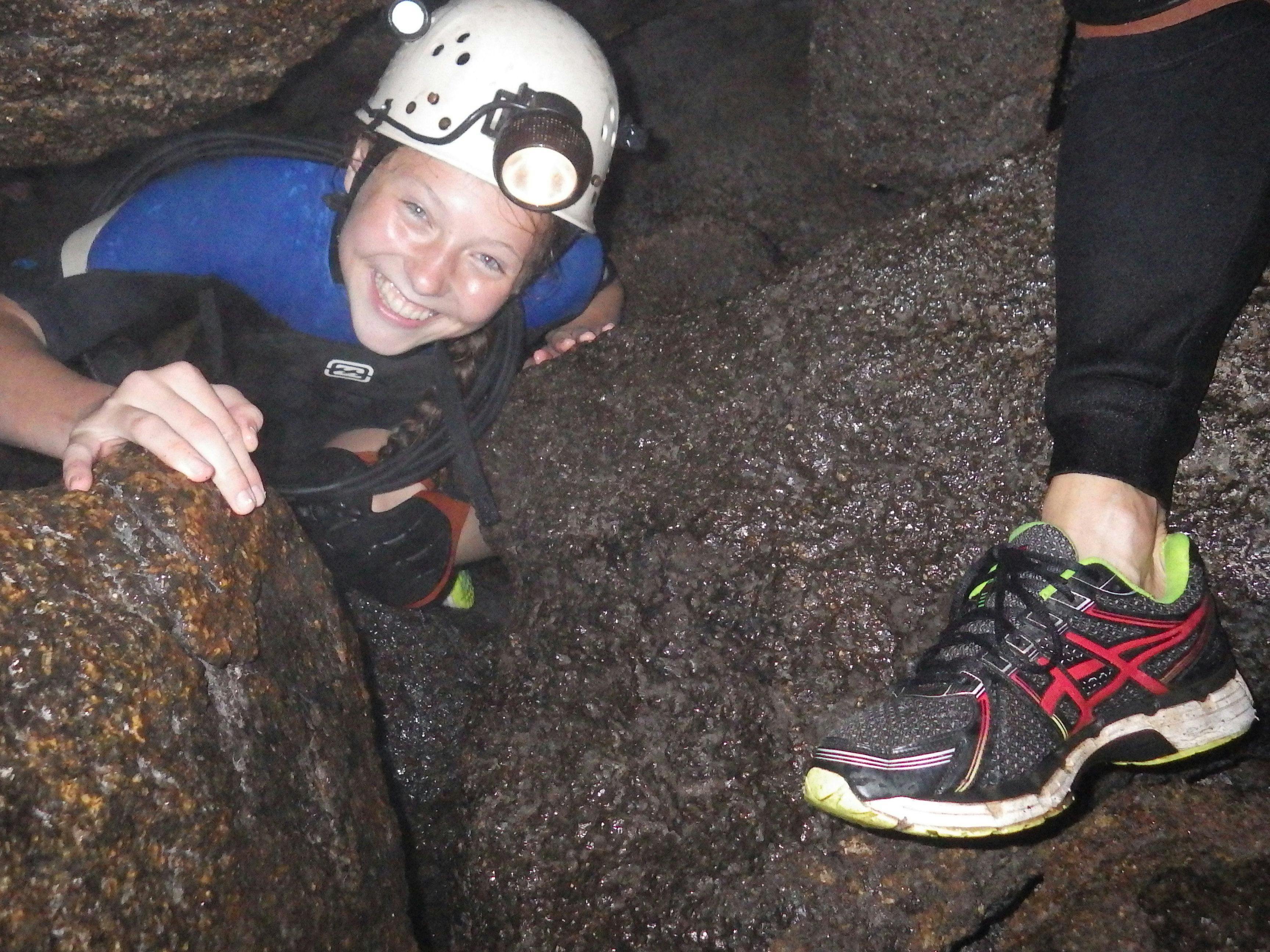 Caving through The Underground River
