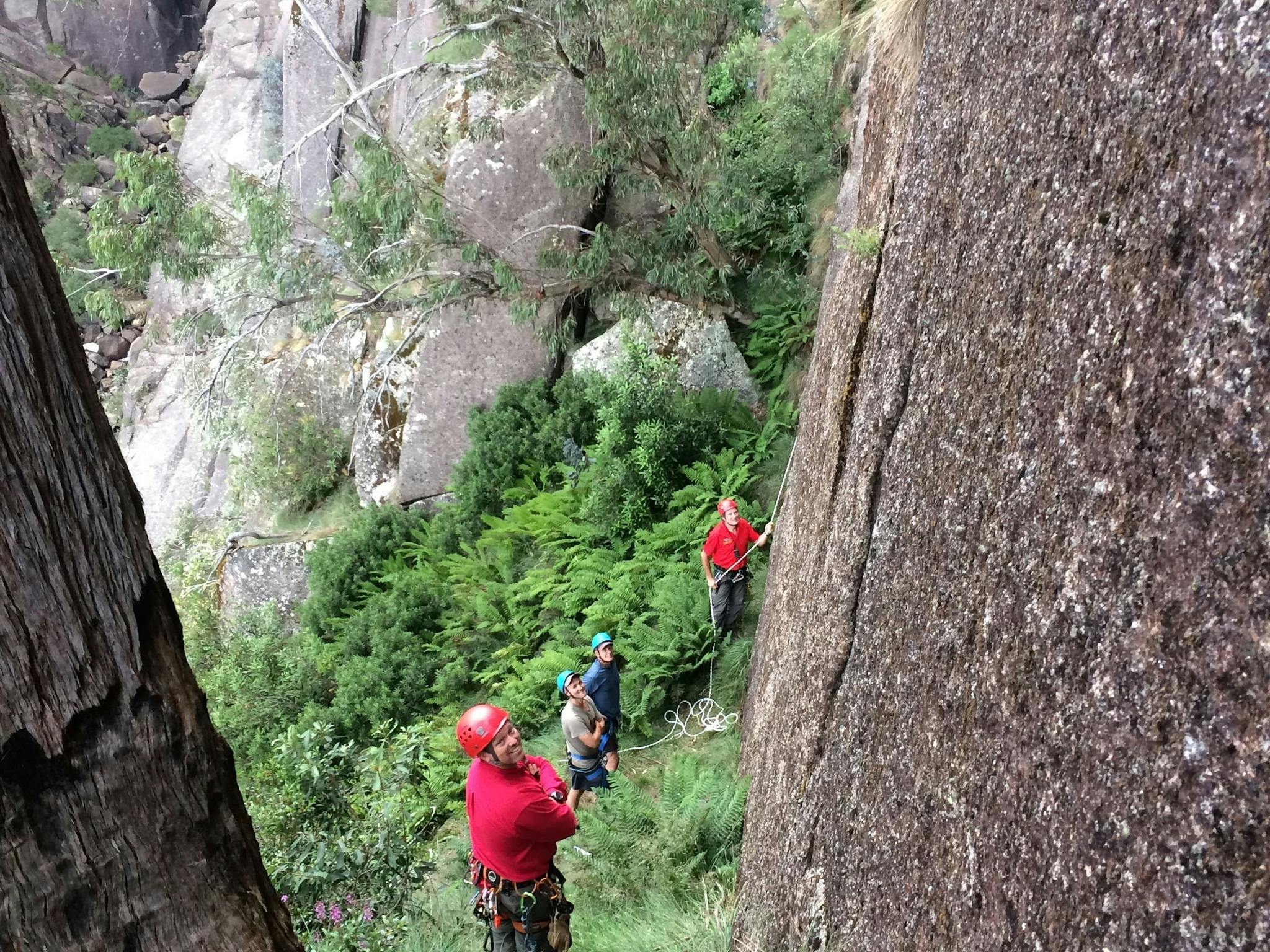 On the way down The North Wall