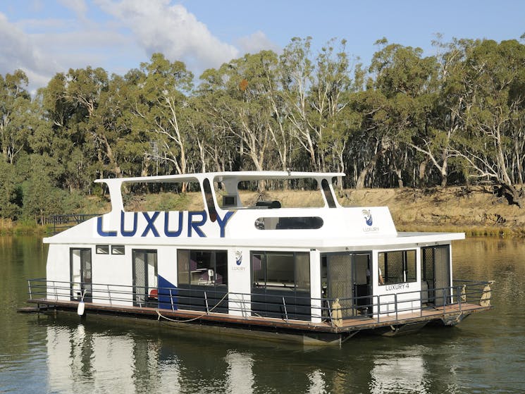 Houseboat floating on the Murray River