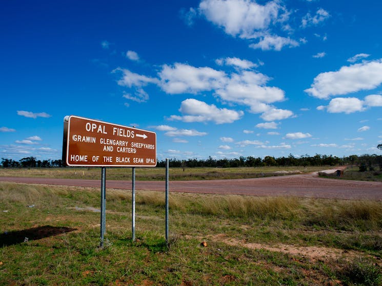 Road to Opal Fields in Walgett Shire