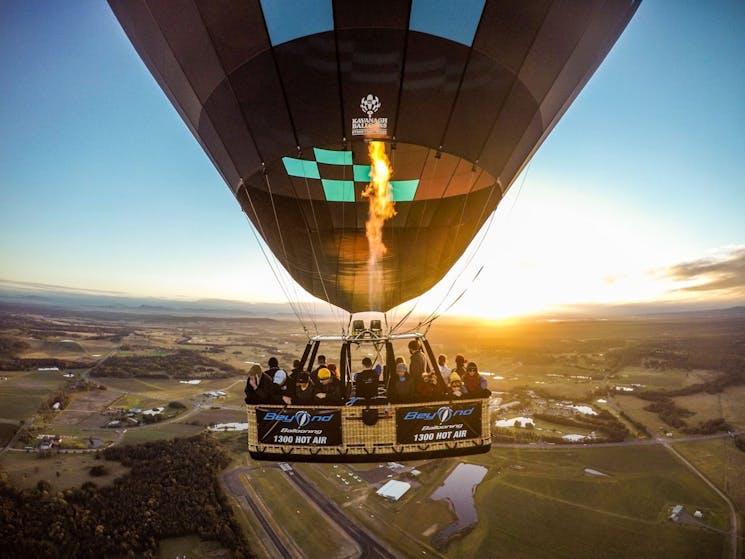 Hot Air Balloon at sunrise