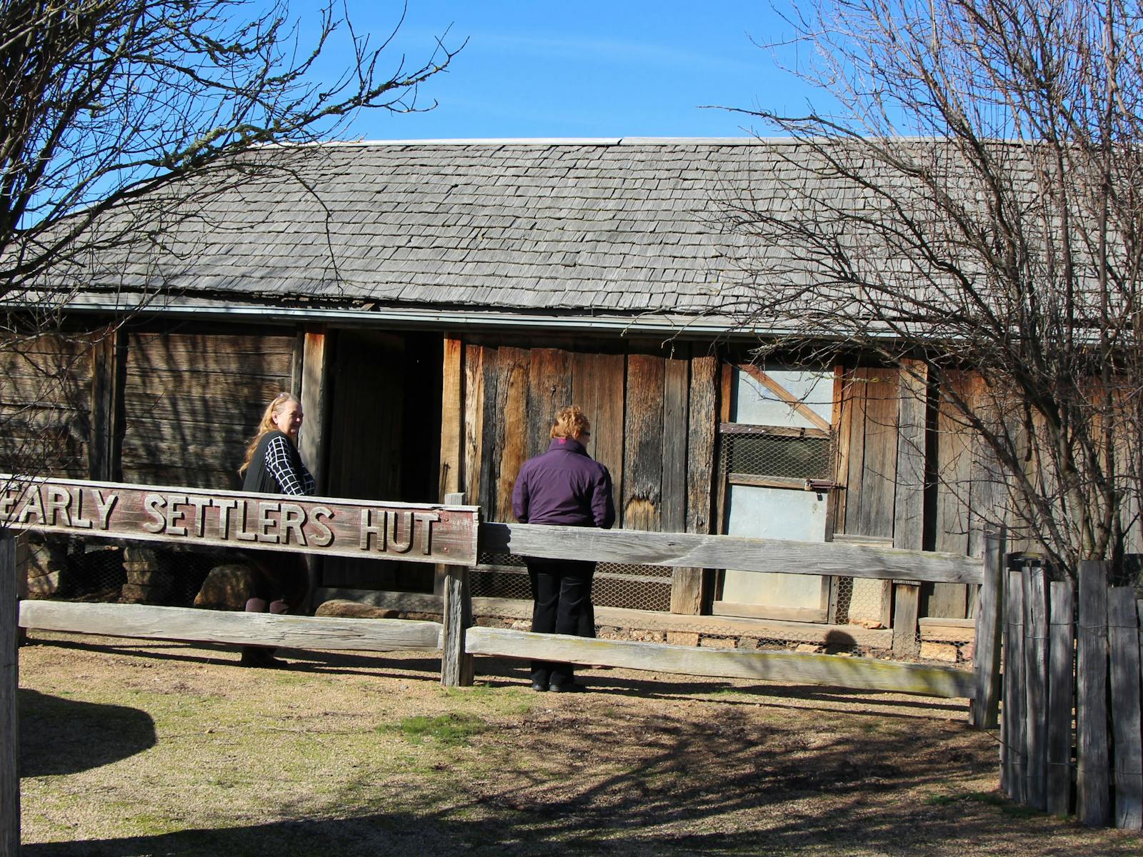 Hütte der frühen Siedler