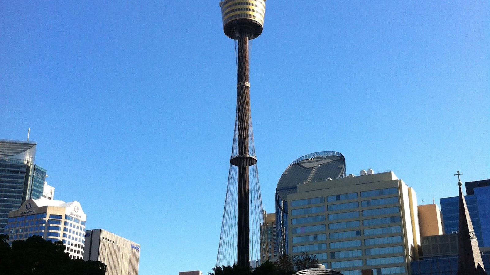 St. James Church and Centre Point Tower.
