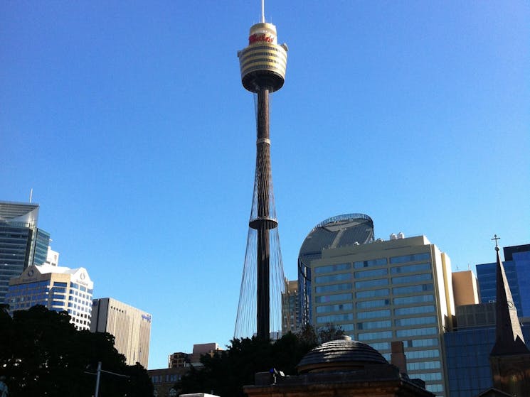 St. James Church and Centre Point Tower.