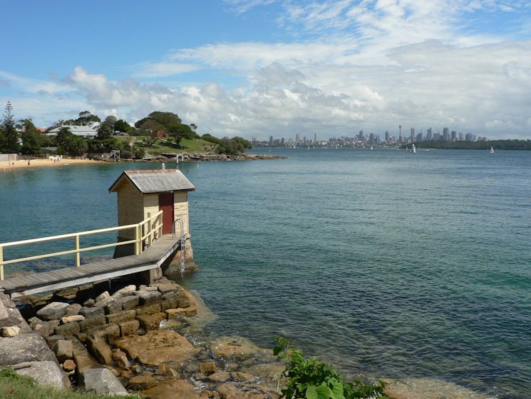 View of Harbour and Sydney Skyline.
