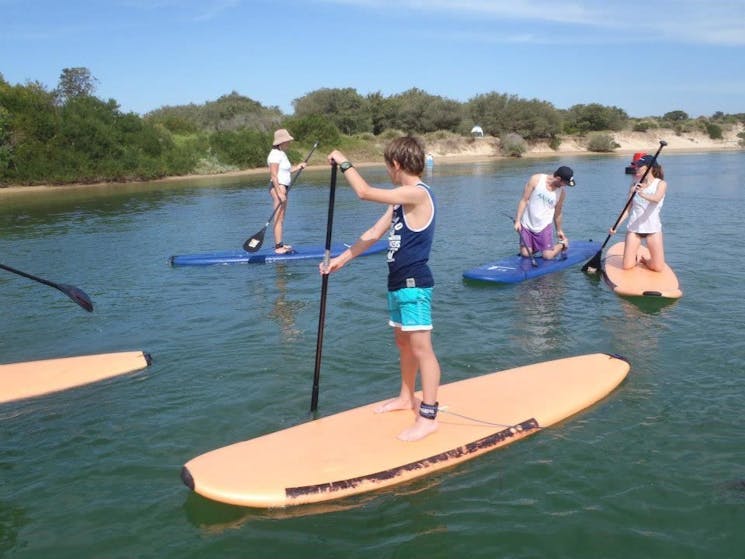 Learn to standup paddleboard in Broulee