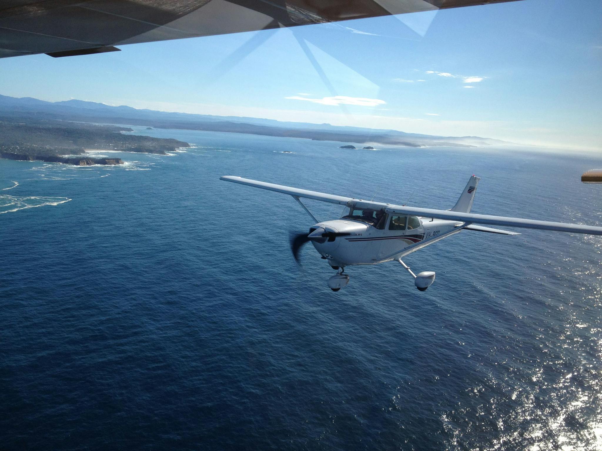 Fly in the C172CP over the Eurobodalla