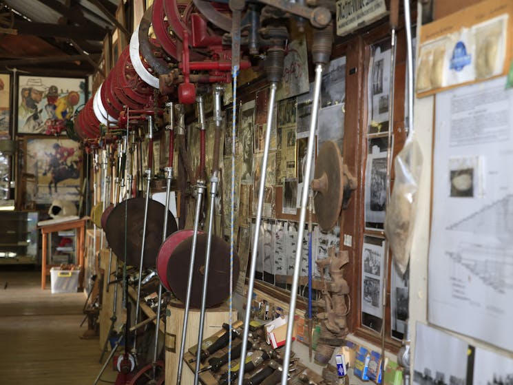 Mid State Shearing Shed Museum has machinery on display.