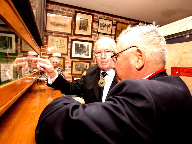 His Excellency the Governor General in the Boer War room