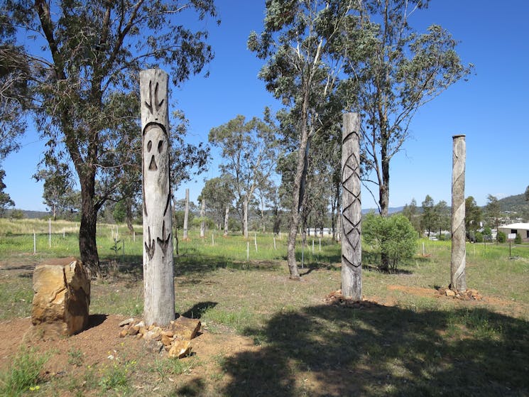 Heritage Sculptures at Pensioners Hill Lookout