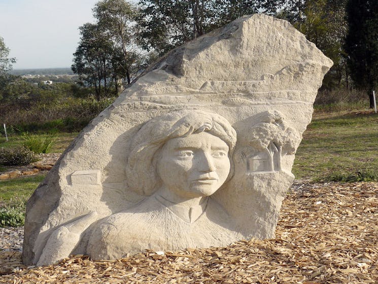 Heritage Sculptures at Pensioners Hill Lookout