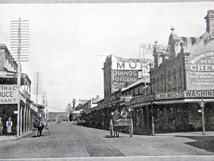 Shops line Church Street