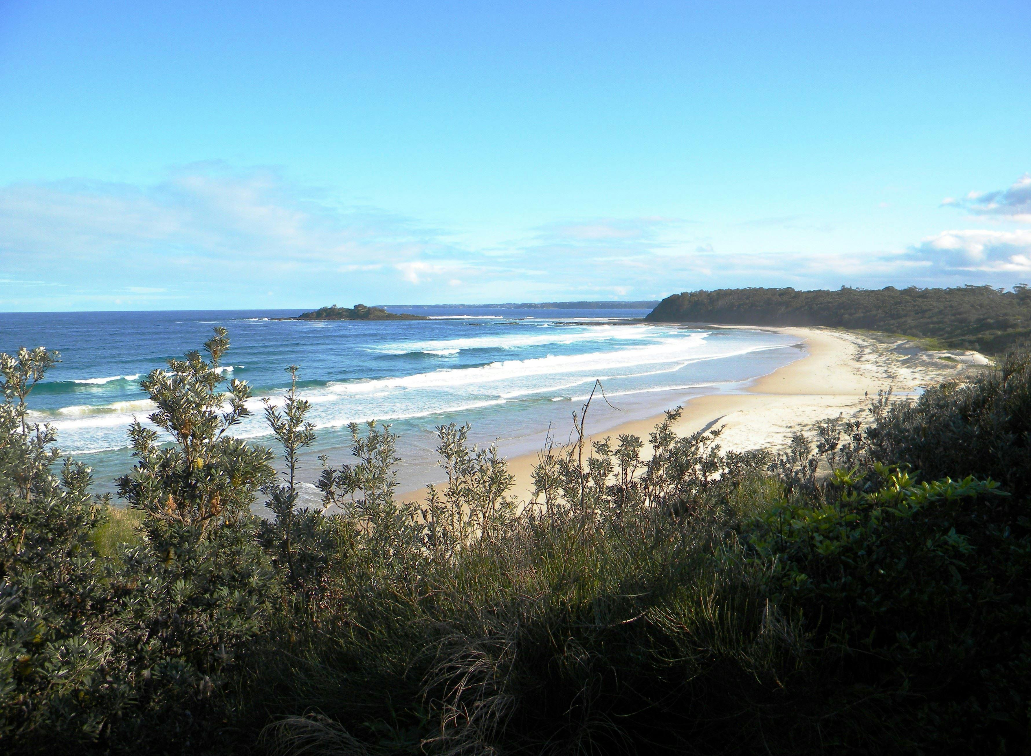 Surfing at Manyana Beach, Shoalhaven Coast, NSW.