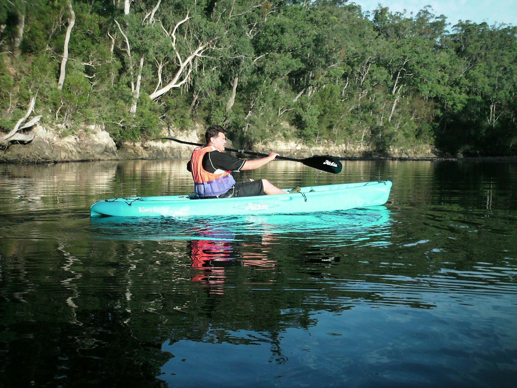 Kayaking at Shallow Crossing, Shoalhaven NSW 