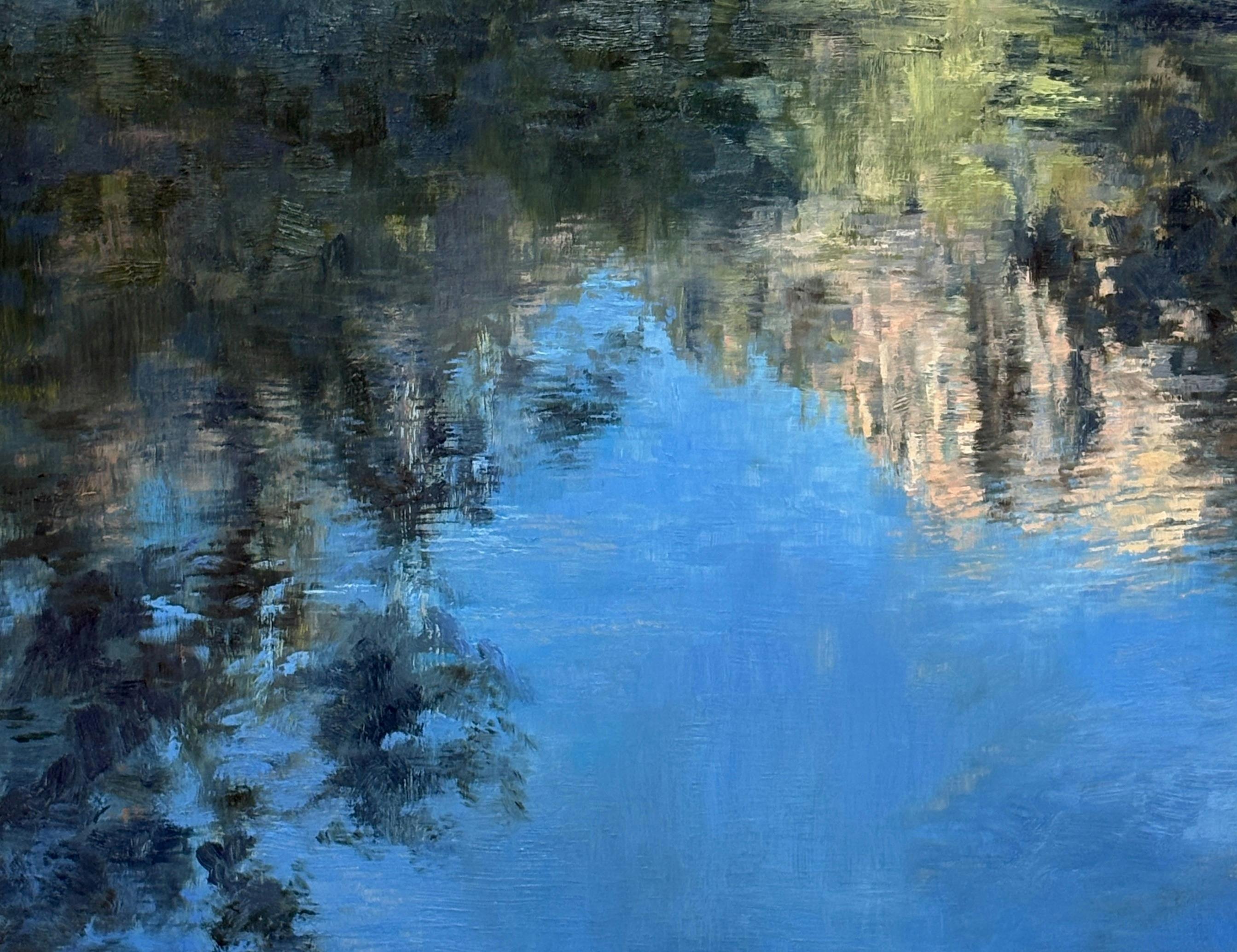 Oil painting of reflections