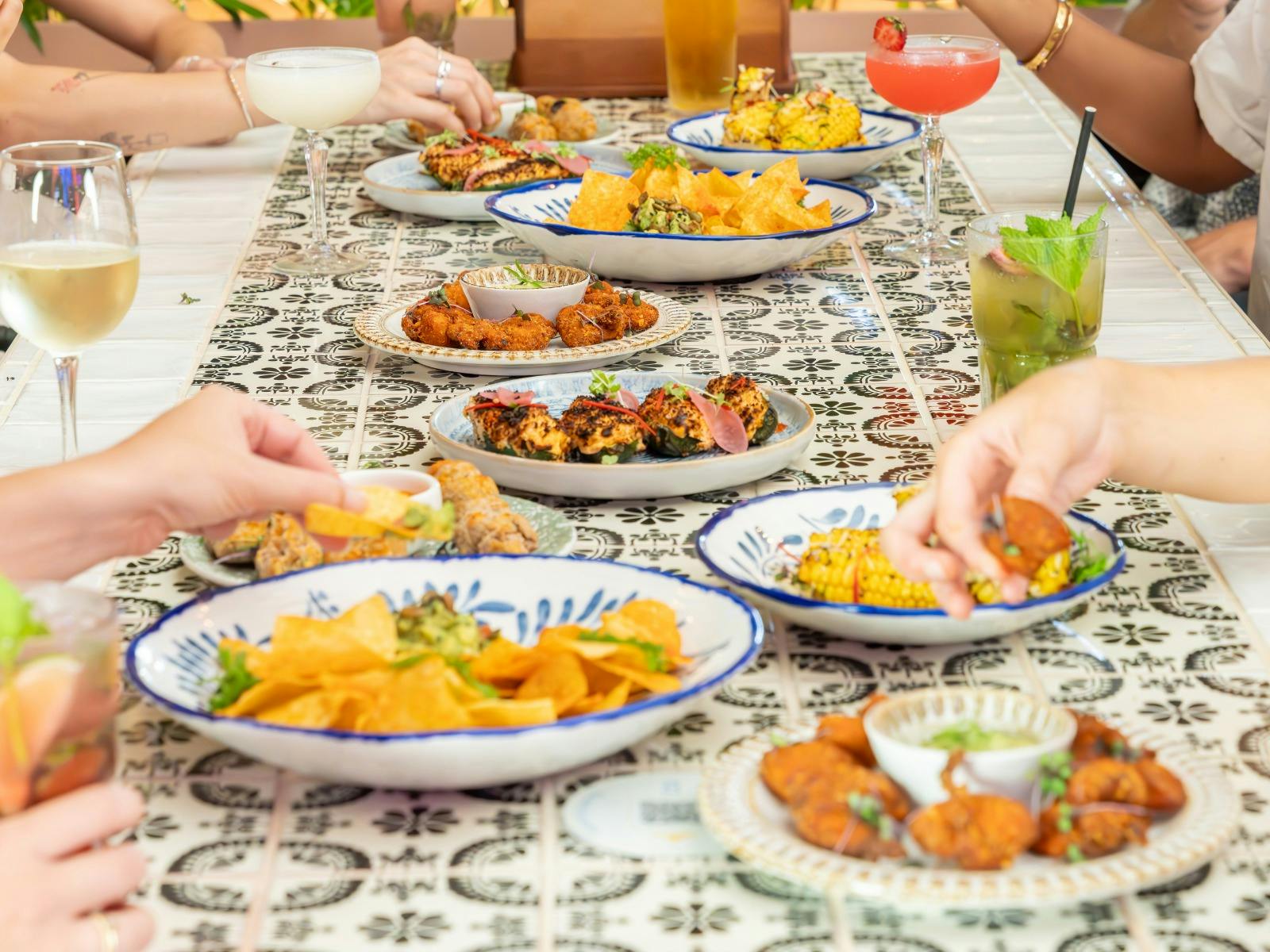 Mexi Bottomless lunch - 8 dish degusation menu and 2 hour drink package