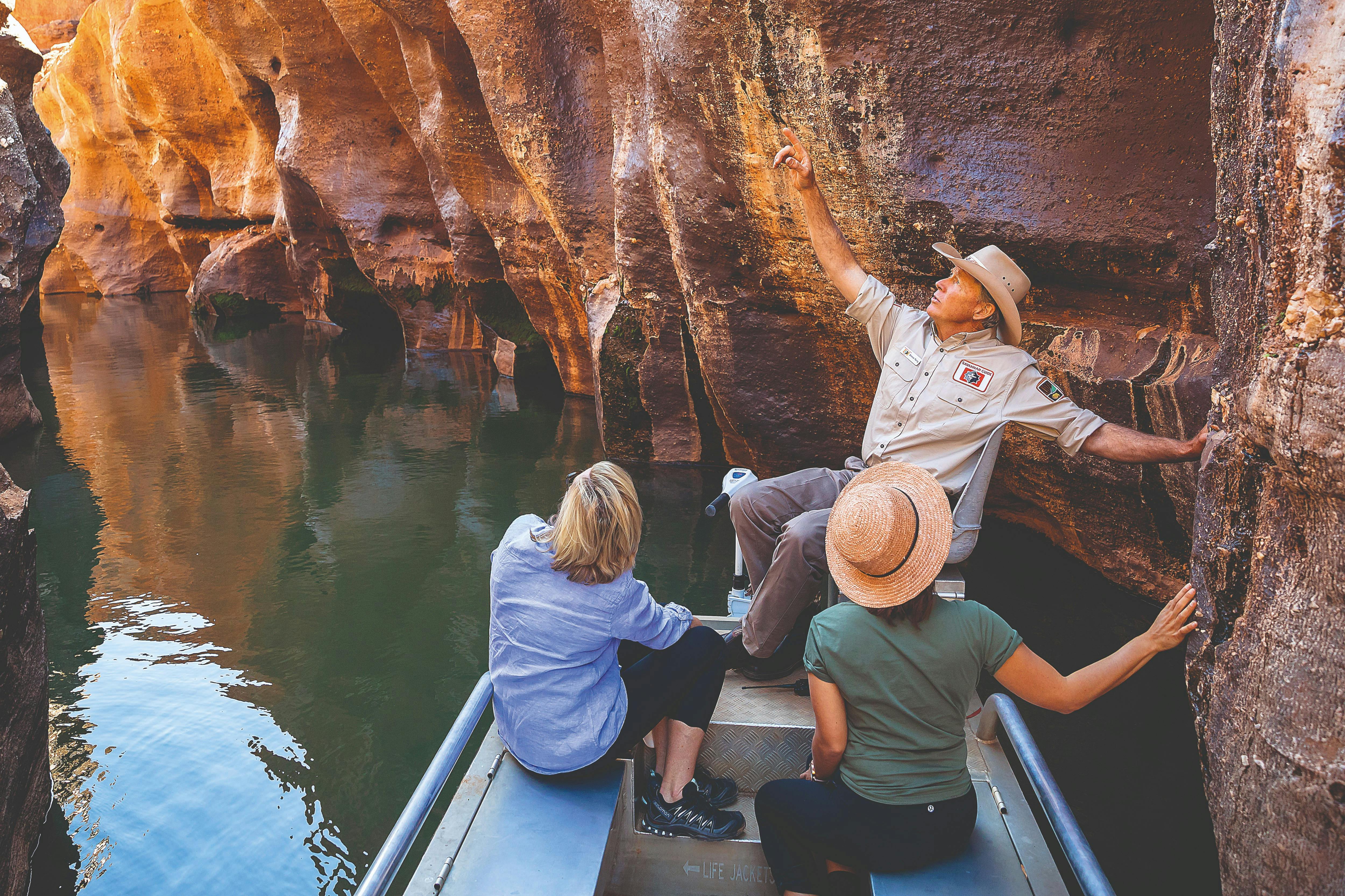 Boat cruise at Cobbold Gorge