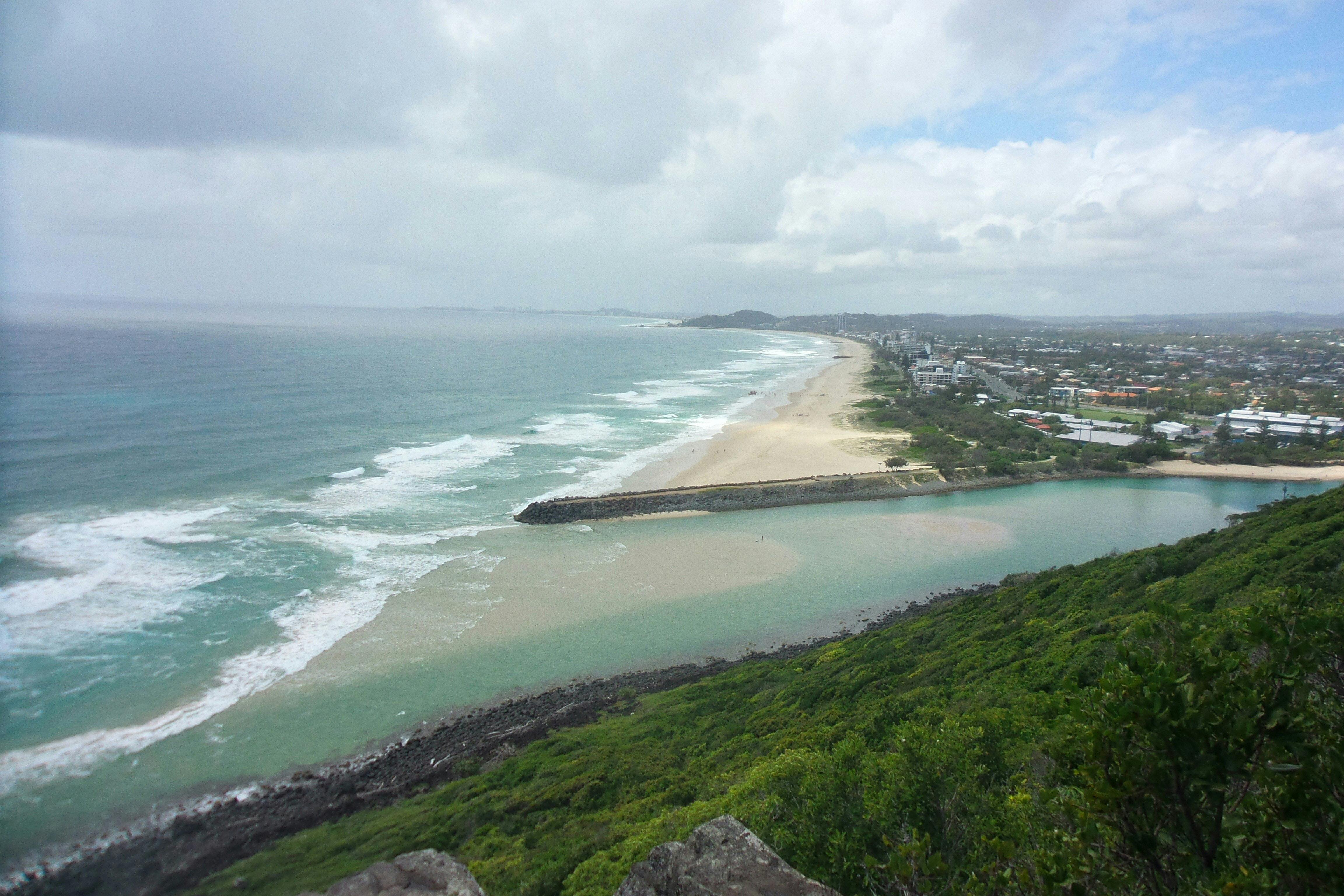 View over Tallebudgera Creek from Tumgun lookout, Rainforest Circuit, Burleigh Head