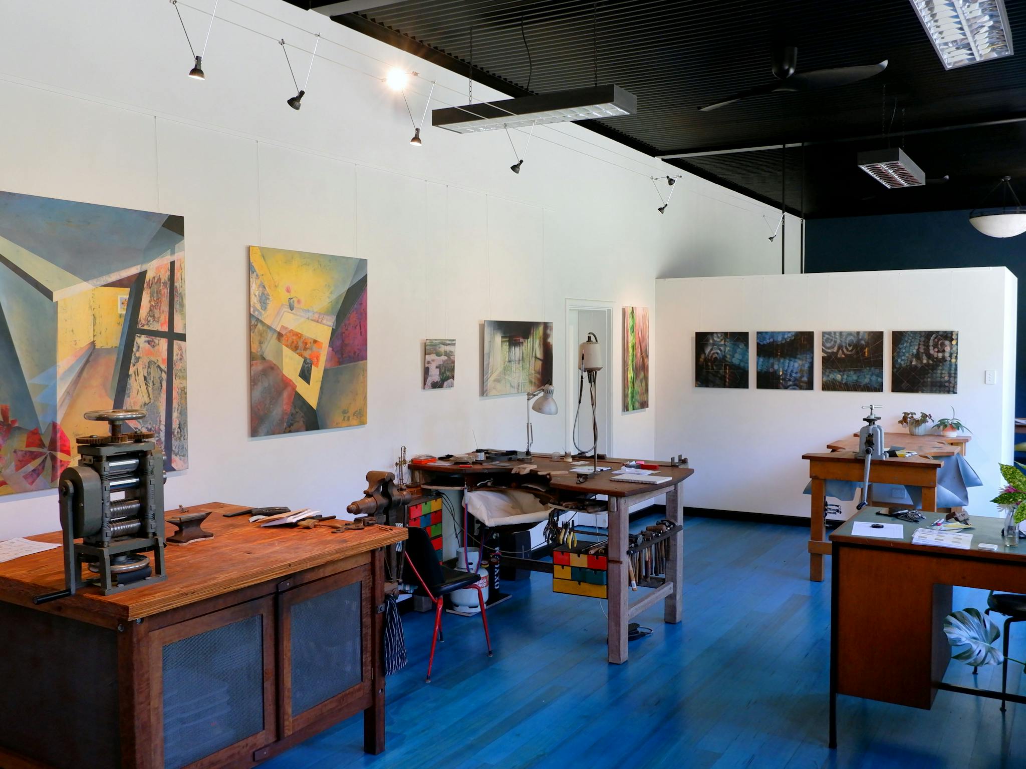 Marcus Foley's workshop at oneoftwo STUDIOS at Mayday Hills, Beechworth