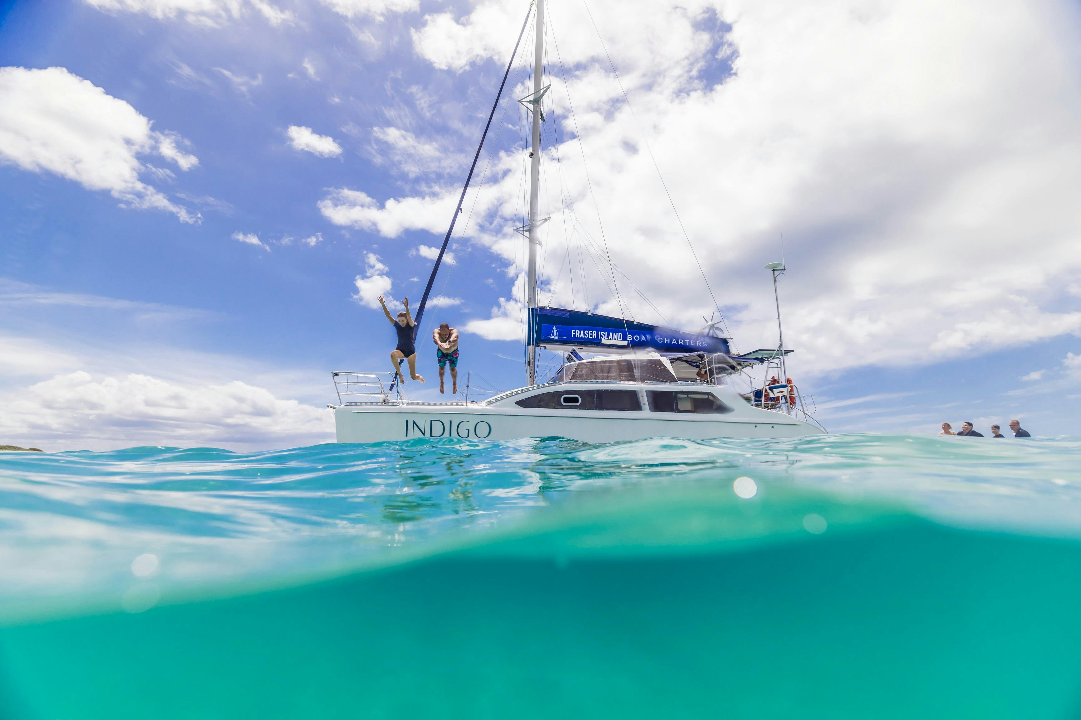 Private Yacht Hire along the coast K'gari Fraser Island