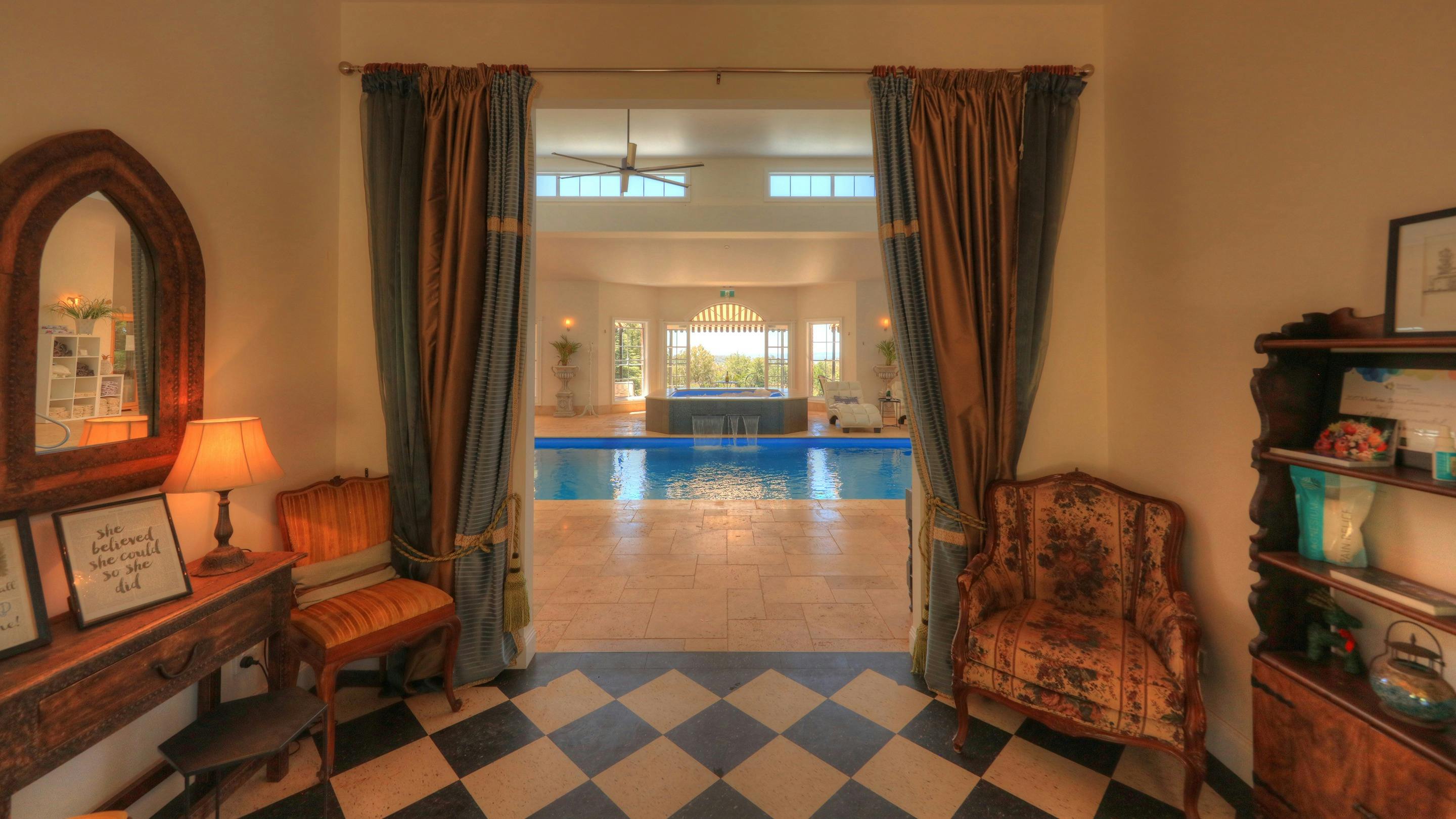 Day spa foyer