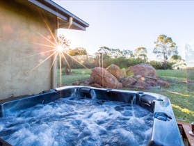Luxury villa heated outdoor spa