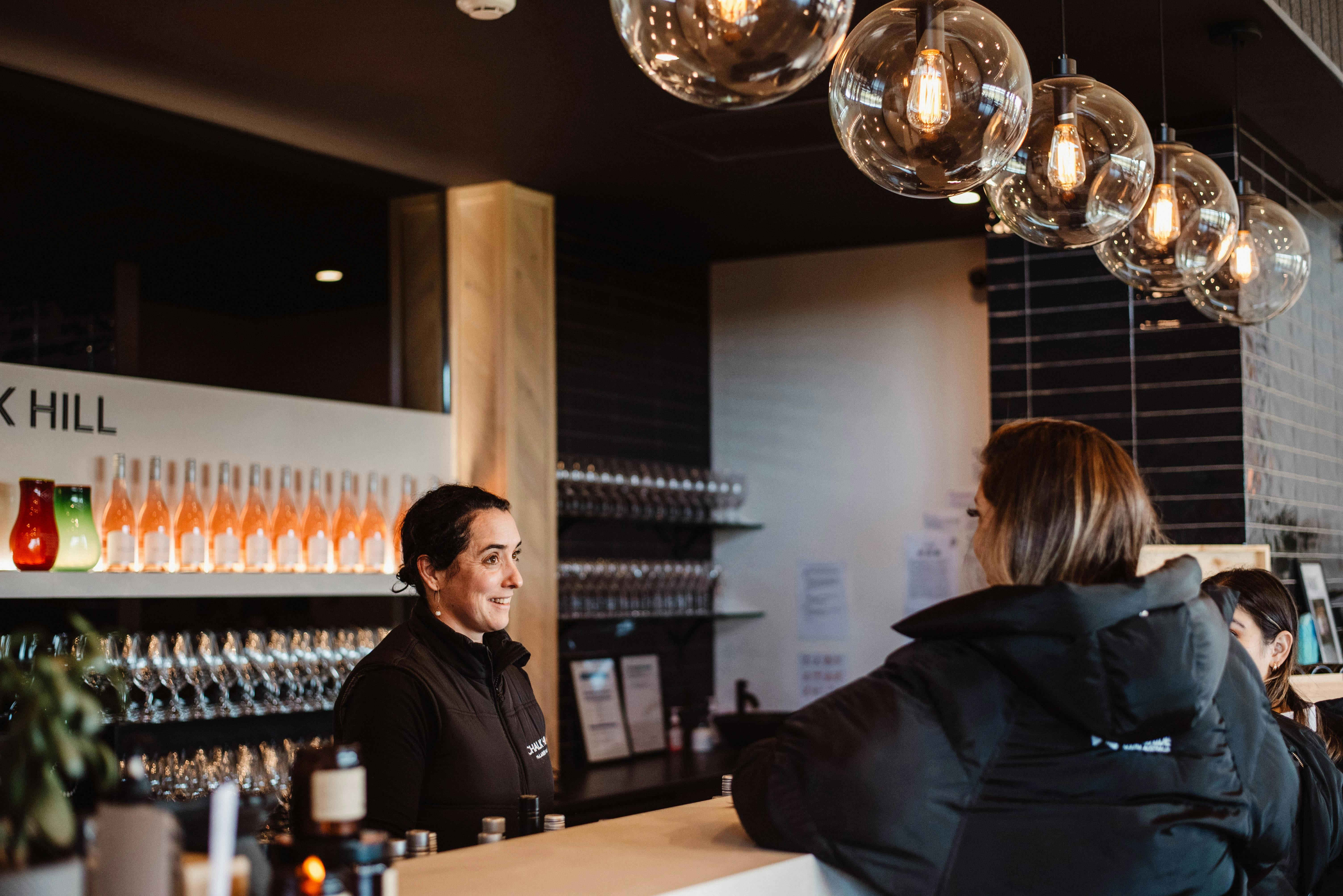Chalk Hill Wines inside the Wine Bar