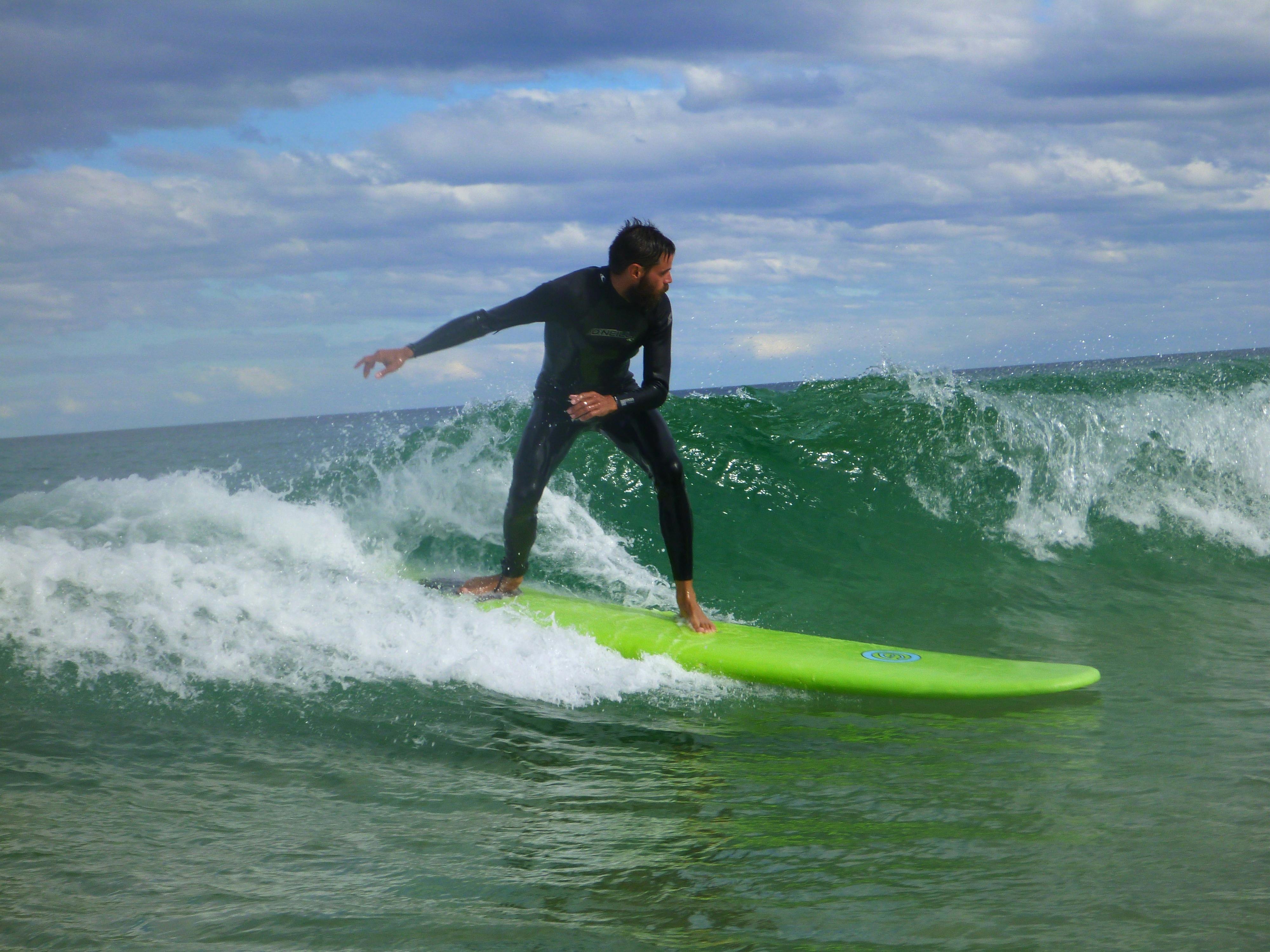 learn to surf session
